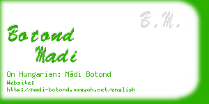 botond madi business card